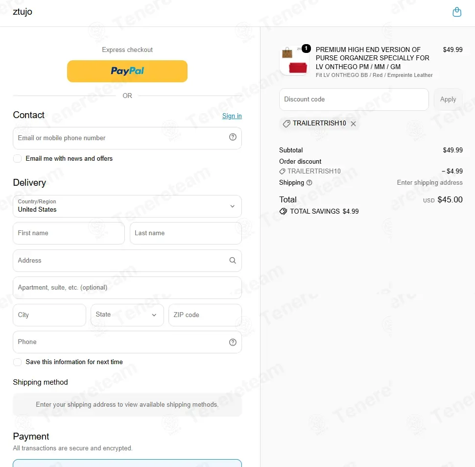Ztujo coupon code: 10% off with TRAILERTRISH10. Tested and valid as 1 month ago.