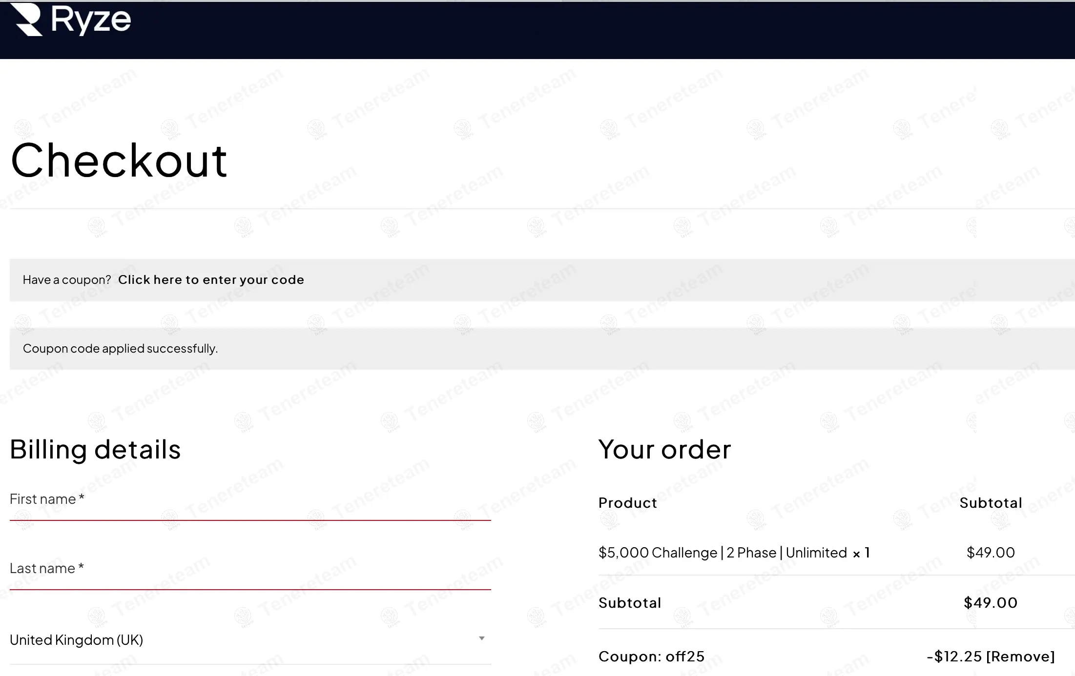 Ryze Funding coupon code: 25% off with OFF25. Tested and valid as 1 year ago.