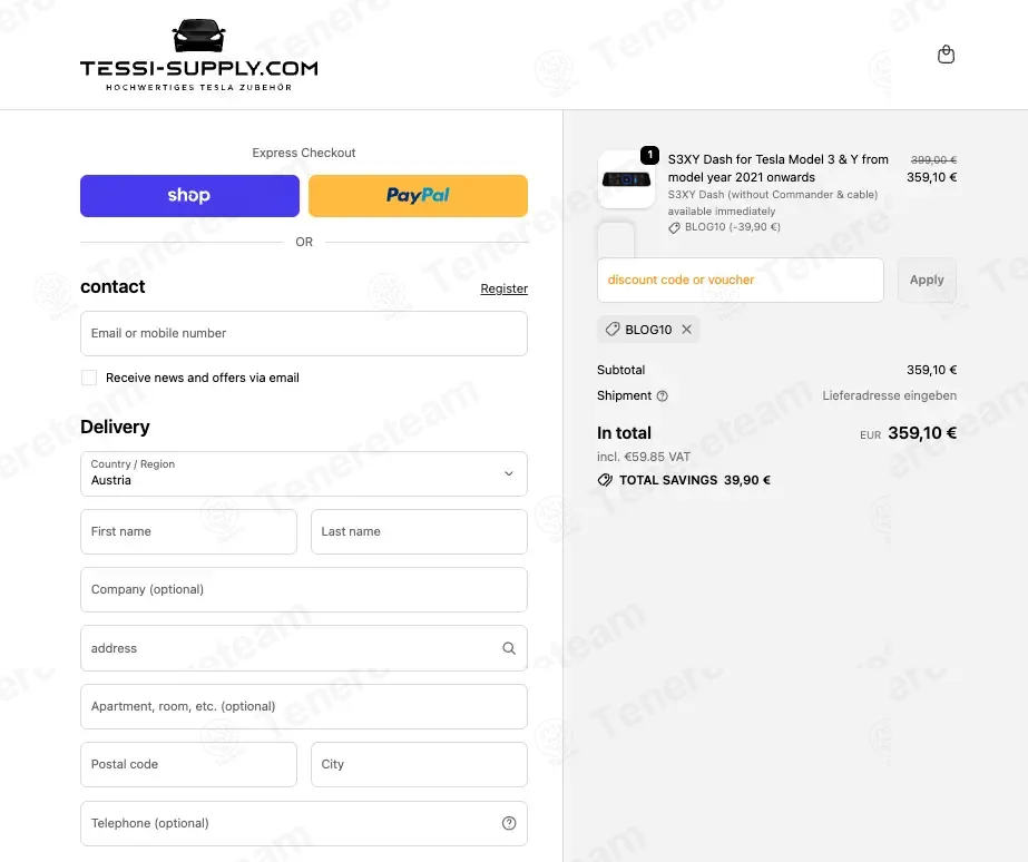 Tessi Supply coupon code: 10% off with BLOG10. Tested and valid as 2 months ago.