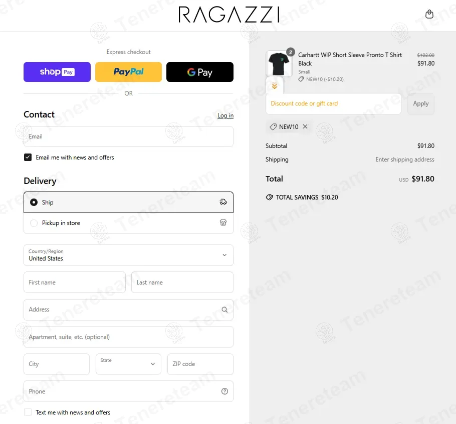 Ragazzi Clothing UK coupon code: 10% off with NEW10. Tested and valid as 11 months ago.