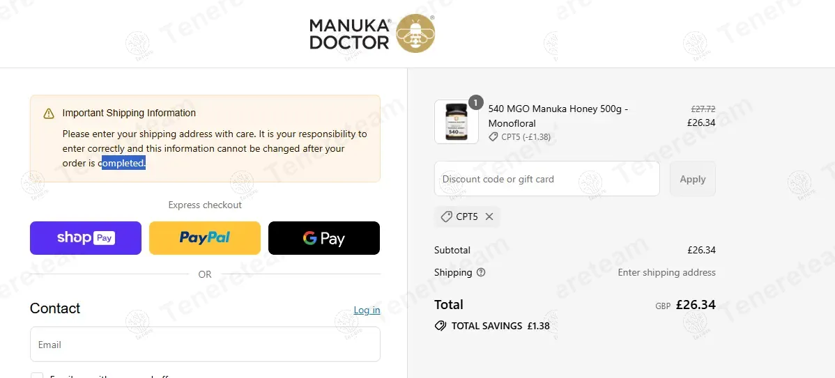 Manuka Doctor UK coupon code: 5% off with CPT5. Tested and valid as 9 months ago.