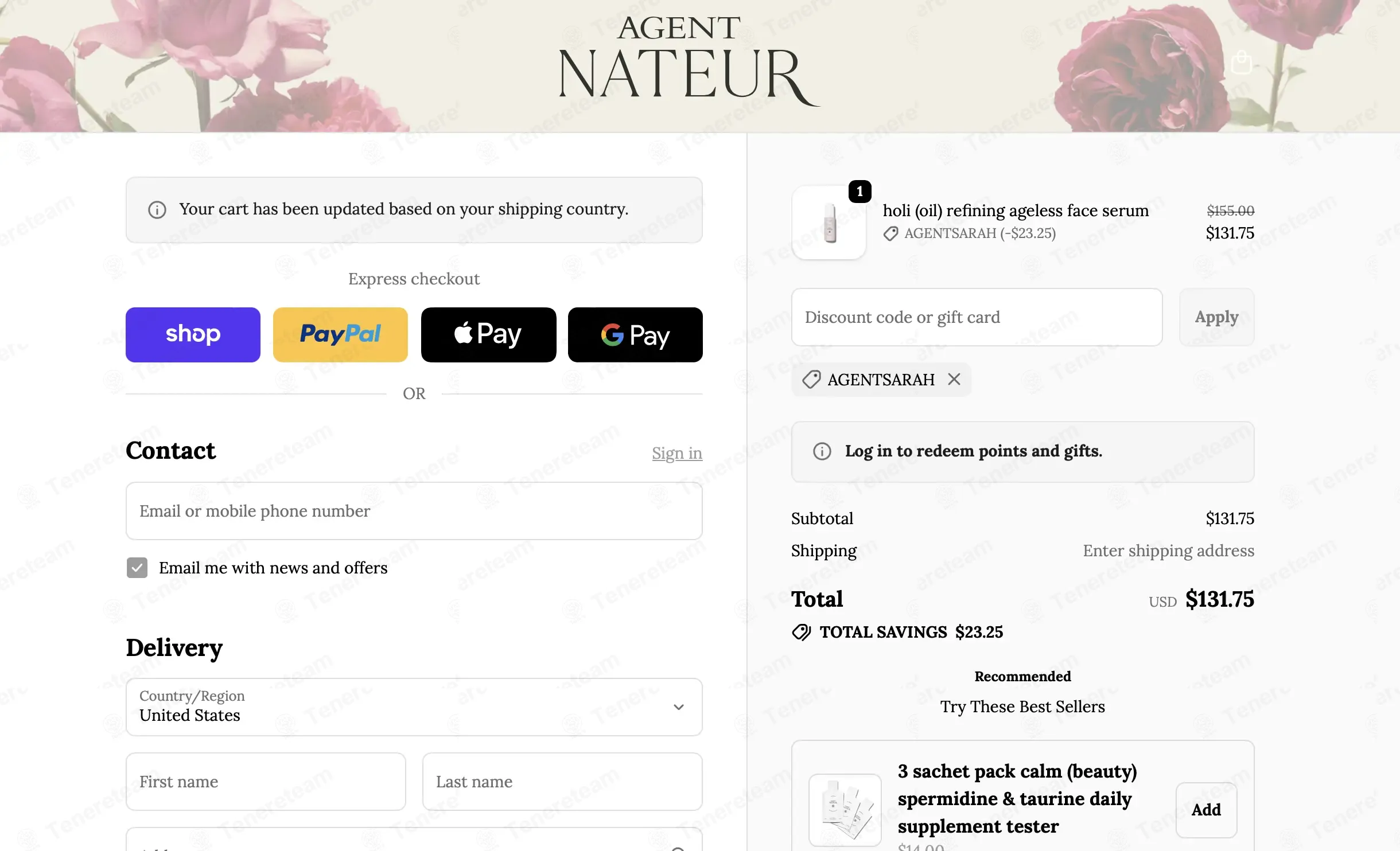 Agent Nateur coupon code: 15% off with AGENTSARAH. Tested and valid as 6 months ago.