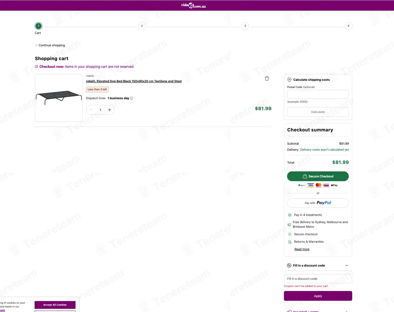 VidaXL AU coupon code: $5 off with STYLE. Tested and valid as 2 months ago.