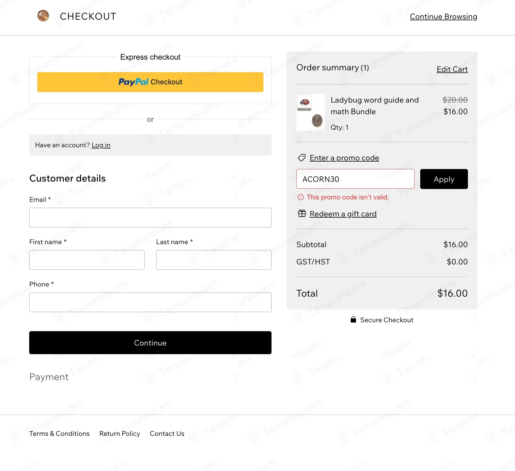 Acorns and Aprons coupon code: 30% off with ACORN30. Tested and valid as 5 months ago.