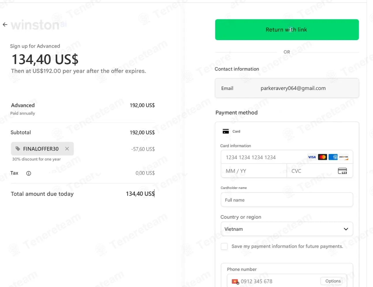 Winston AI coupon code: 30% off with FINALOFFER30. Tested and valid as 1 month ago.