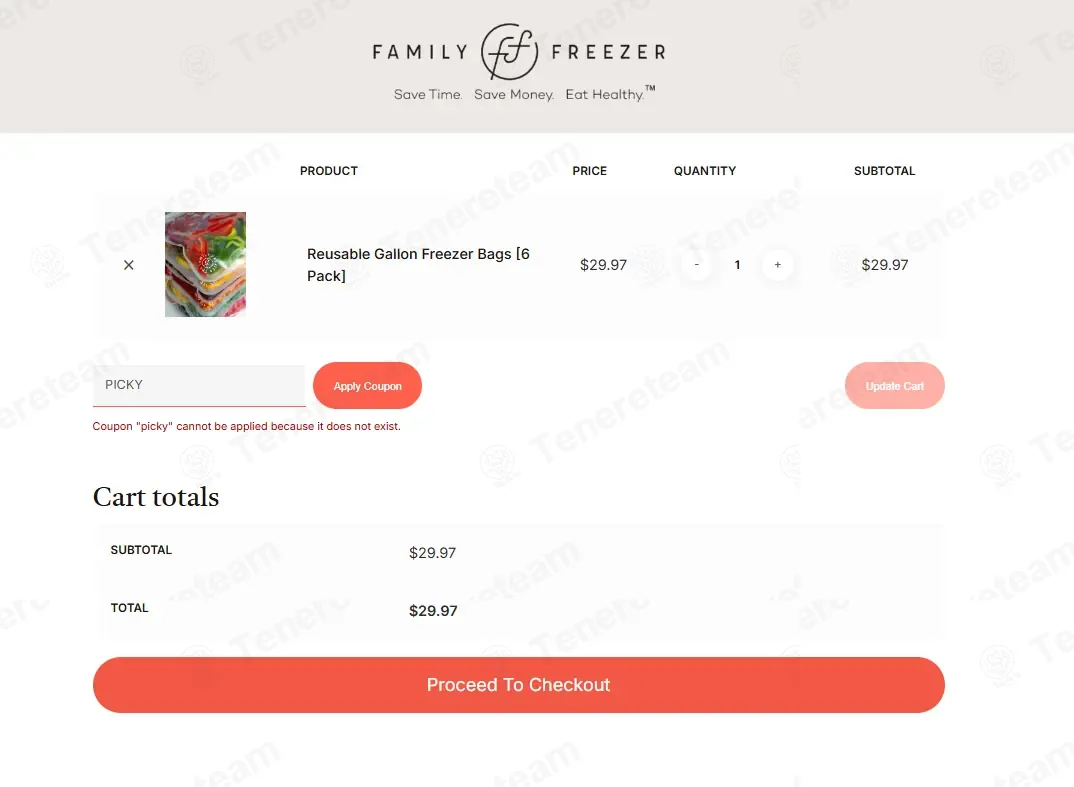 The Family Freezer coupon code: 20% off with PICKY. Tested and valid as 5 months ago.