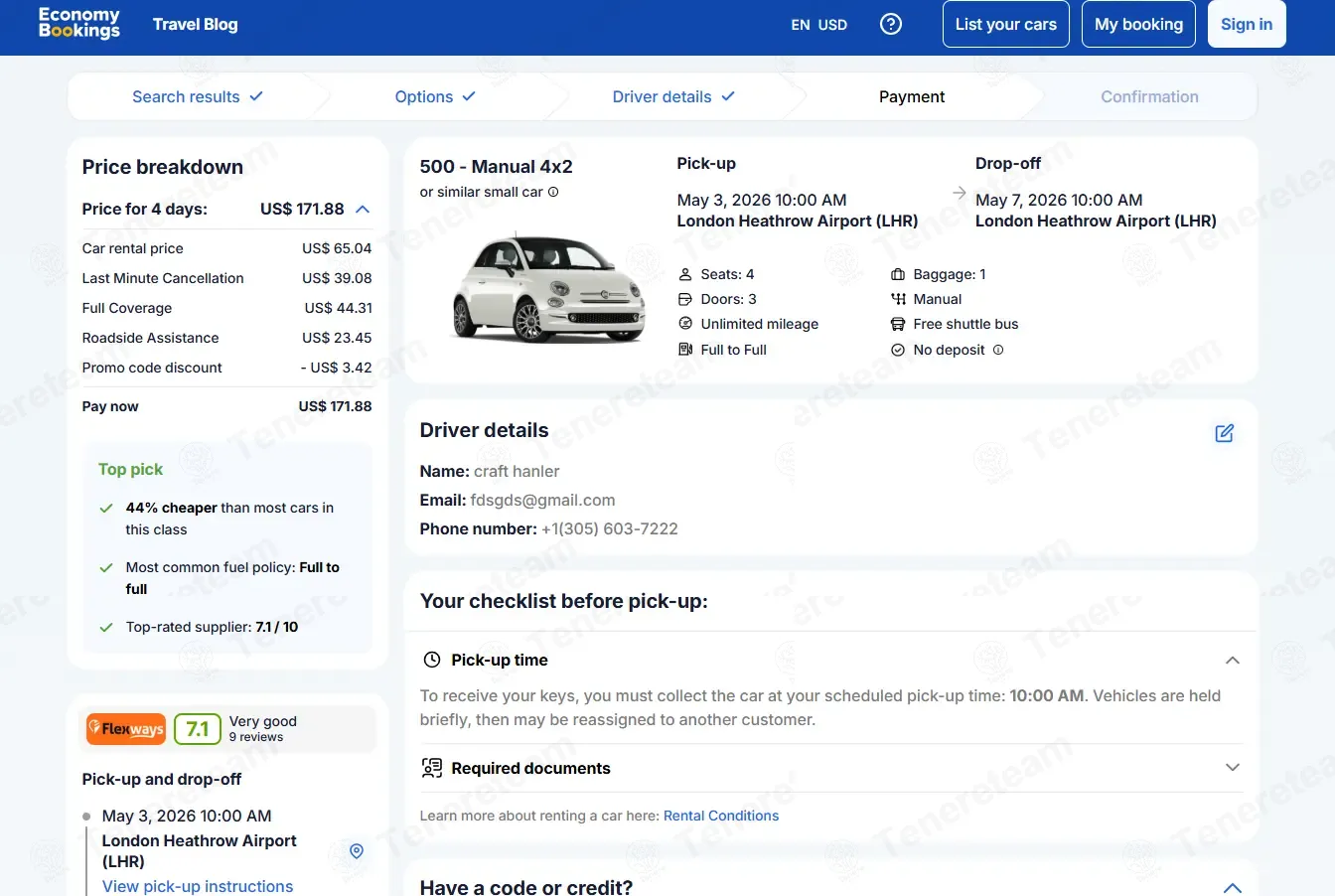 Economybookings.com coupon code: 5% off with THNX2155216. Tested and valid as 1 month ago.