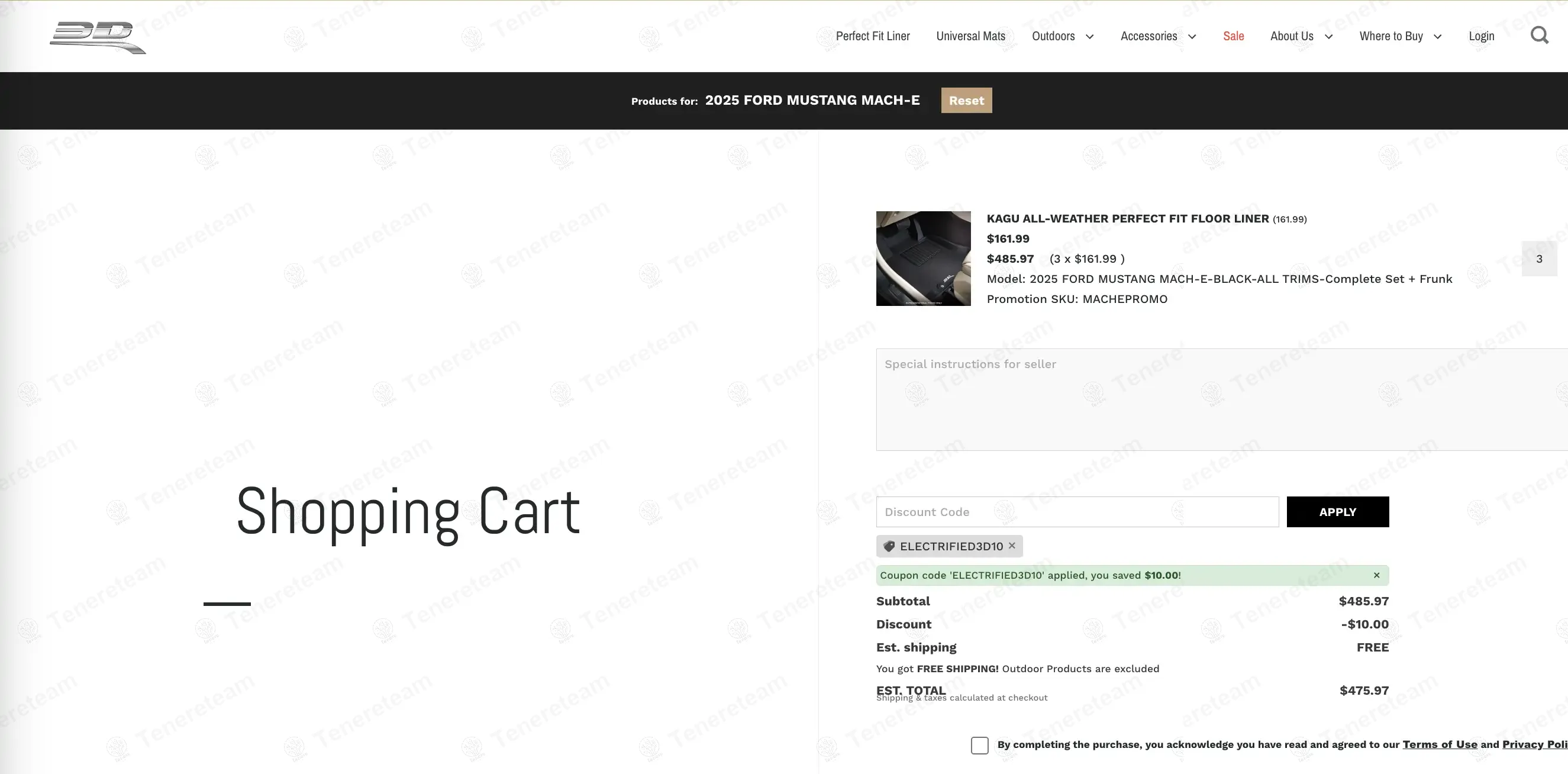 3D Mats Usa coupon code: $10 off with ELECTRIFIED3D10. Tested and valid as 1 year ago.