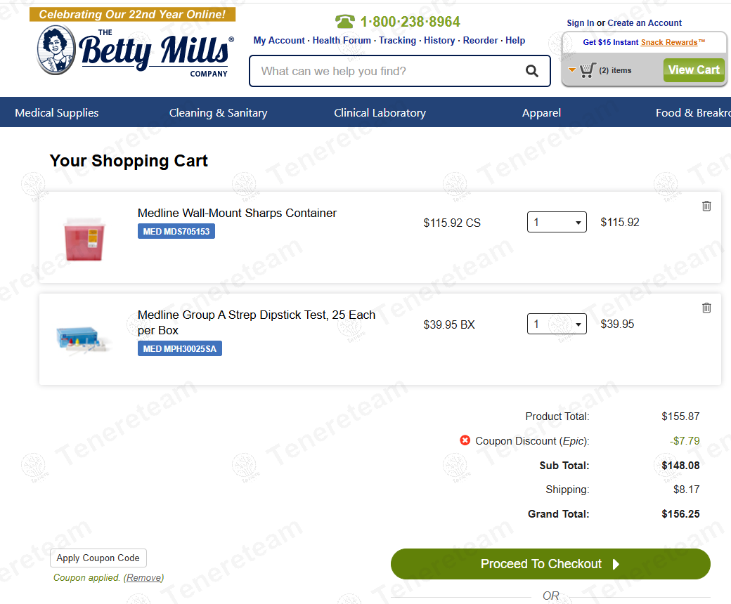 Betty Mills coupon code: 5% off with EPIC. Tested and valid as 6 months ago.