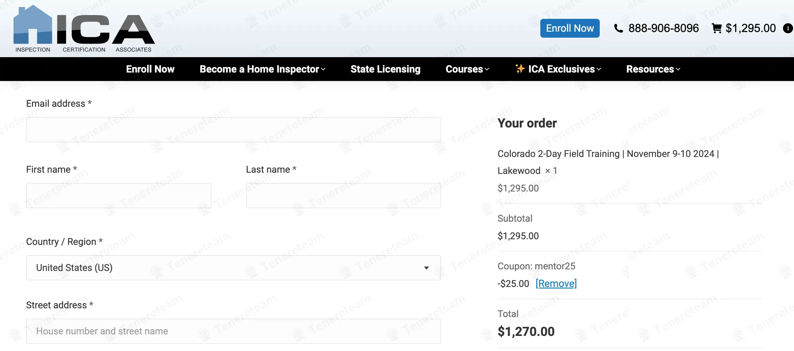 Inspection Certification Associates coupon code: $25 off with mentor25. Tested and valid as 1 year ago.