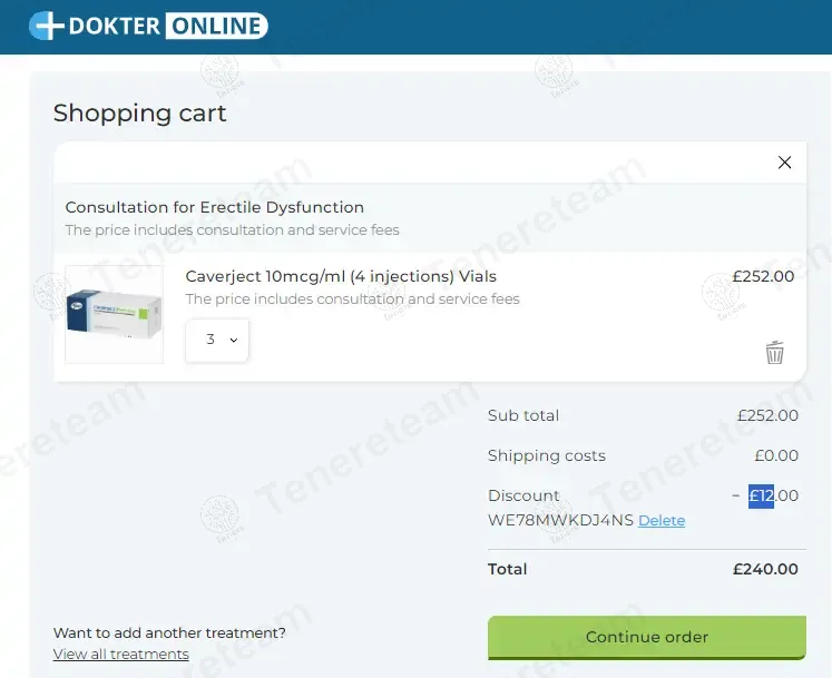 Dokter Online coupon code: £12 off with WE78MWKDJ4NS. Tested and valid as 1 year ago.