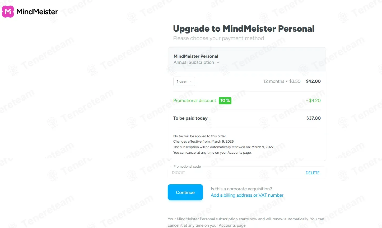 Mindmeister coupon code: 10% off with DIGGIT. Tested and valid as 3 months ago.