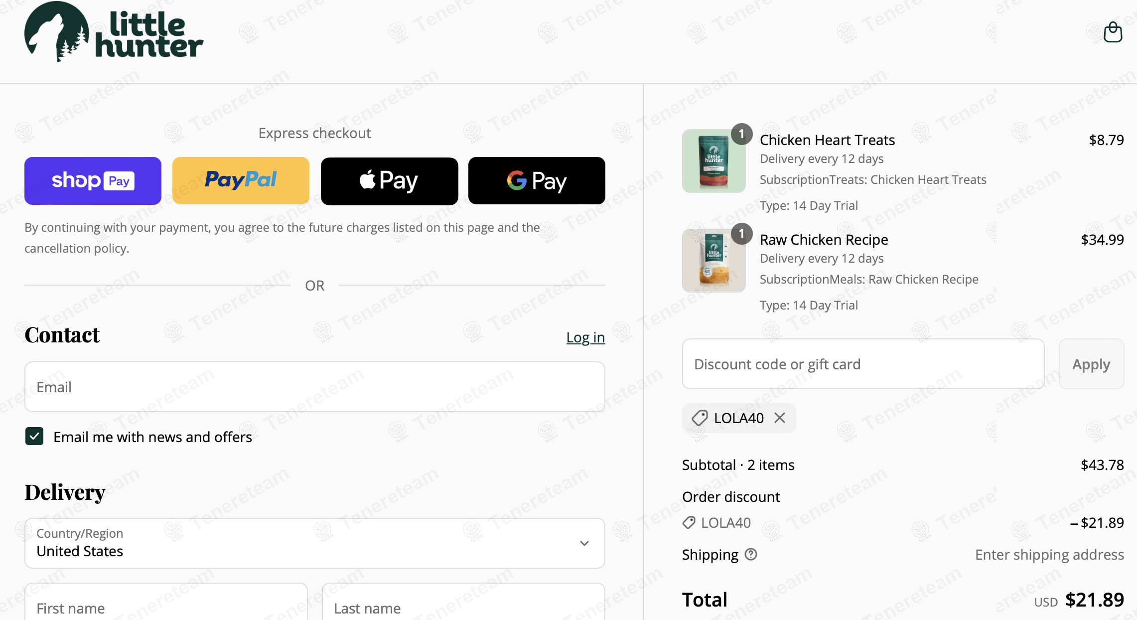 Little Hunter coupon code: 50% off with LOLA40. Tested and valid as 1 year ago.