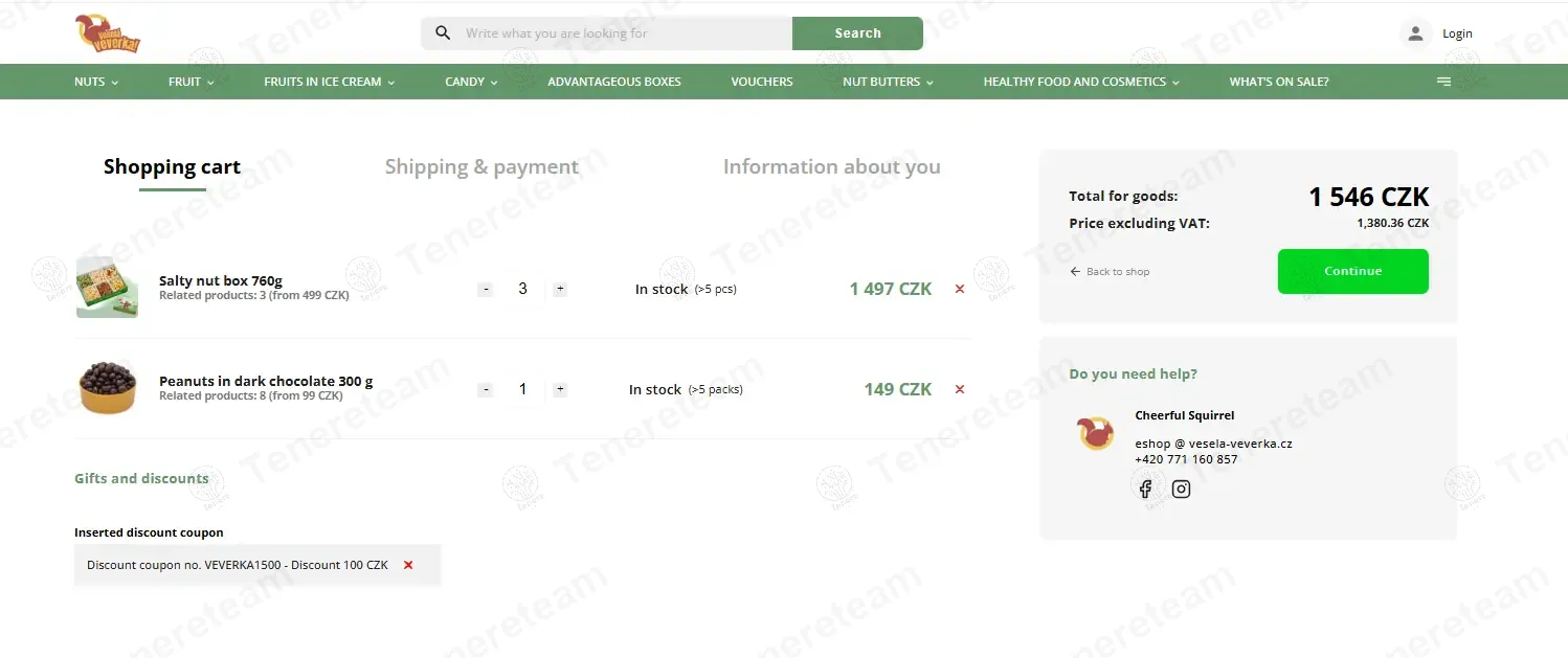Vesela Veverka CZ coupon code: Sale off with VEVERKA1500. Tested and valid as 1 year ago.