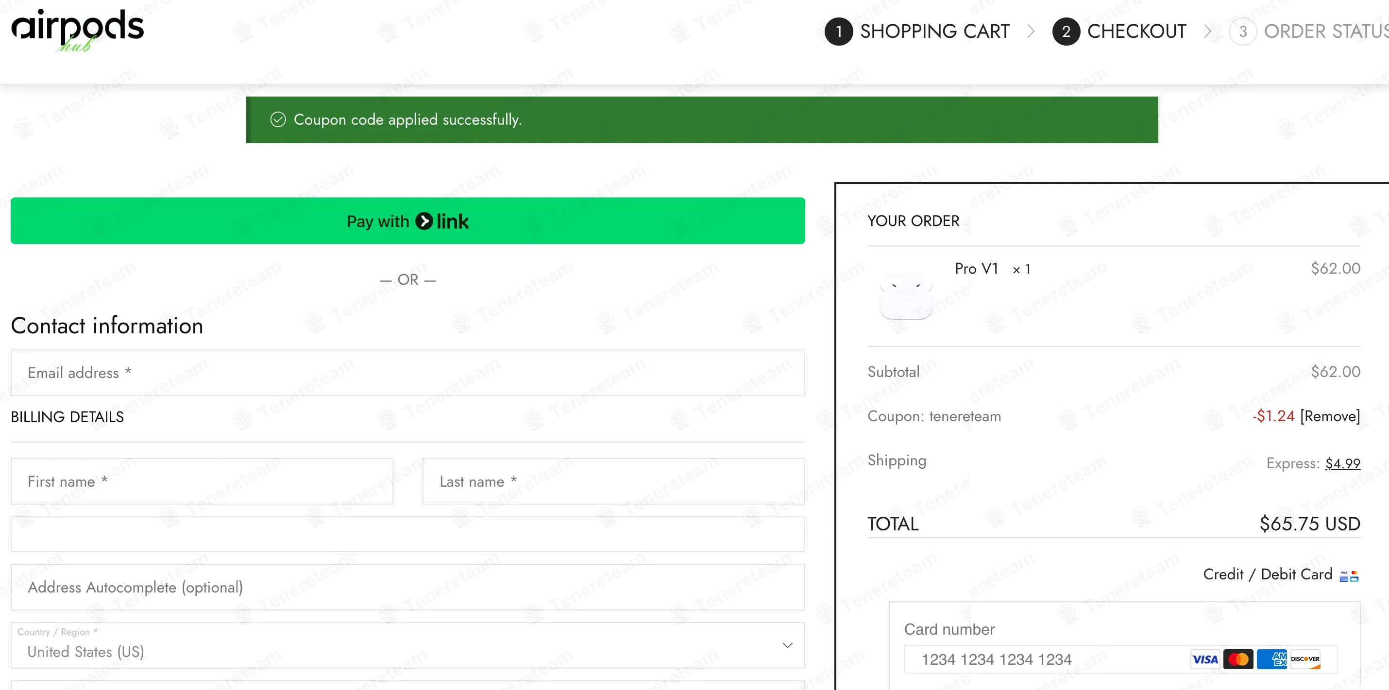 Airpods Hub coupon code: 2% off with tenereteam. Tested and valid as 10 months ago.
