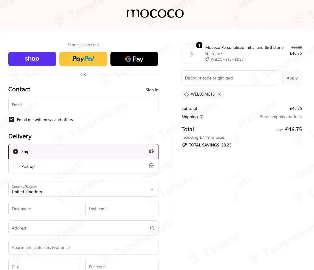 Mococo coupon code: 15% off with WELCOME15. Tested and valid as 8 months ago.