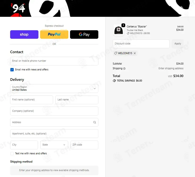 Summer of 94 coupon code: 15% off with WELCOME15. Tested and valid as 2 months ago.
