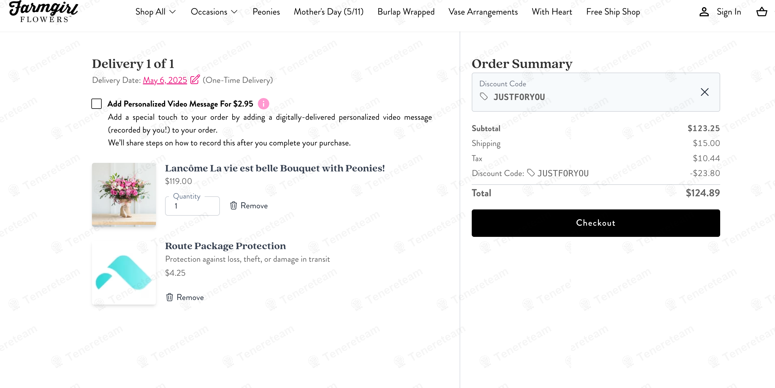 Farmgirl Flowers coupon code: 20% off with justforyou. Tested and valid as 1 year ago.