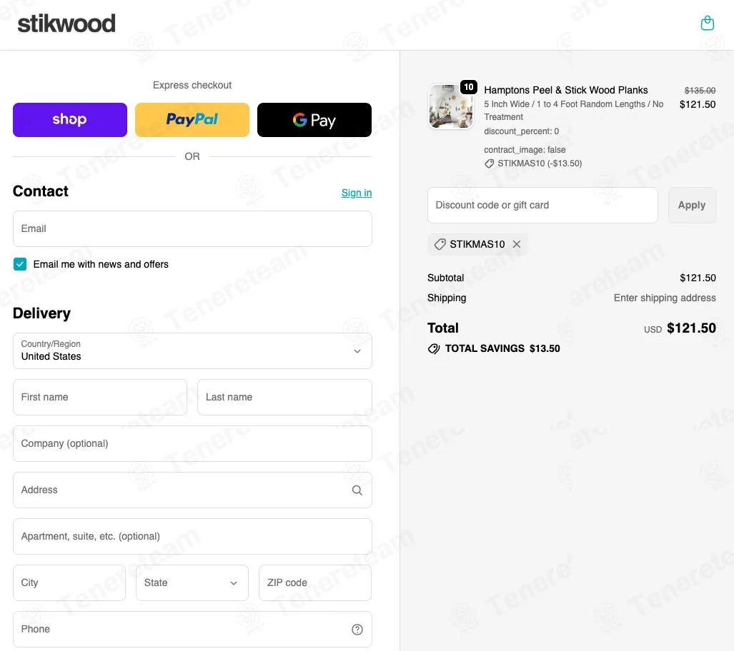 Stikwood coupon code: 10% off with STIKMAS10. Tested and valid as 7 months ago.
