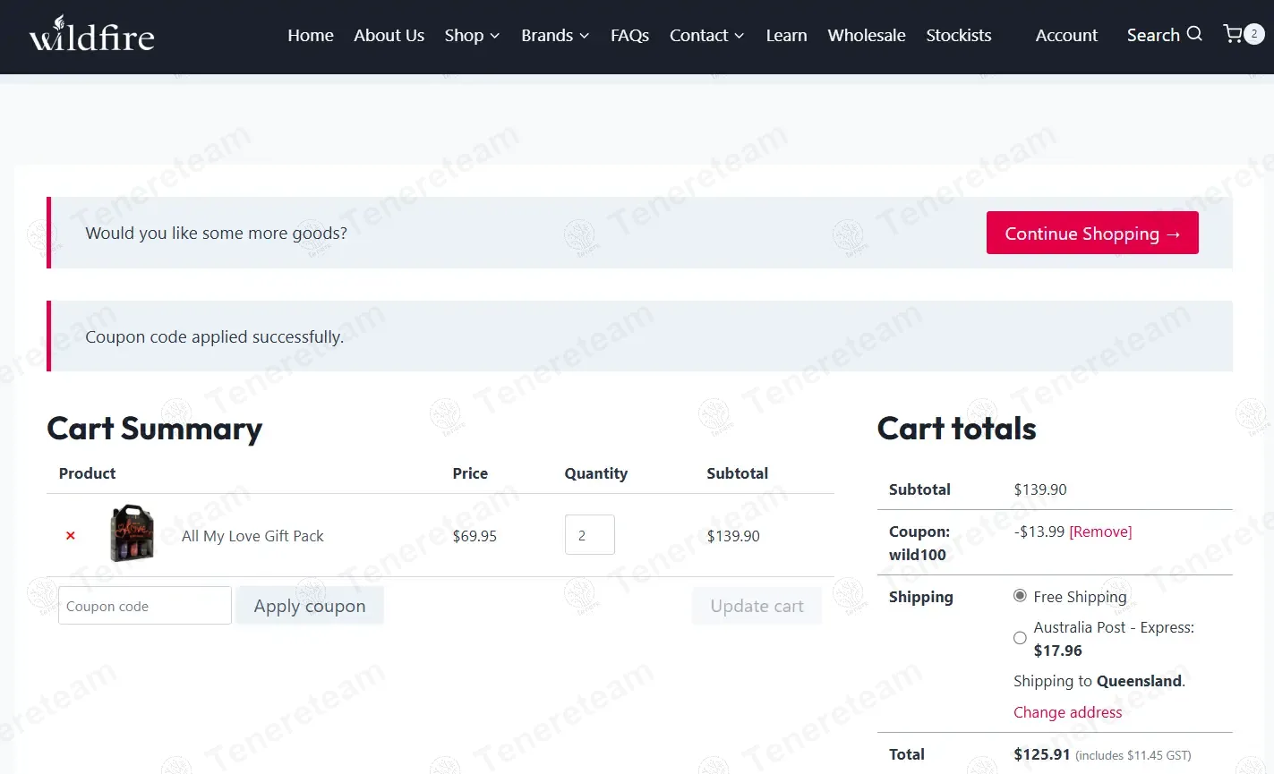 Wildfire coupon code: 10% off with wild100. Tested and valid as 1 year ago.