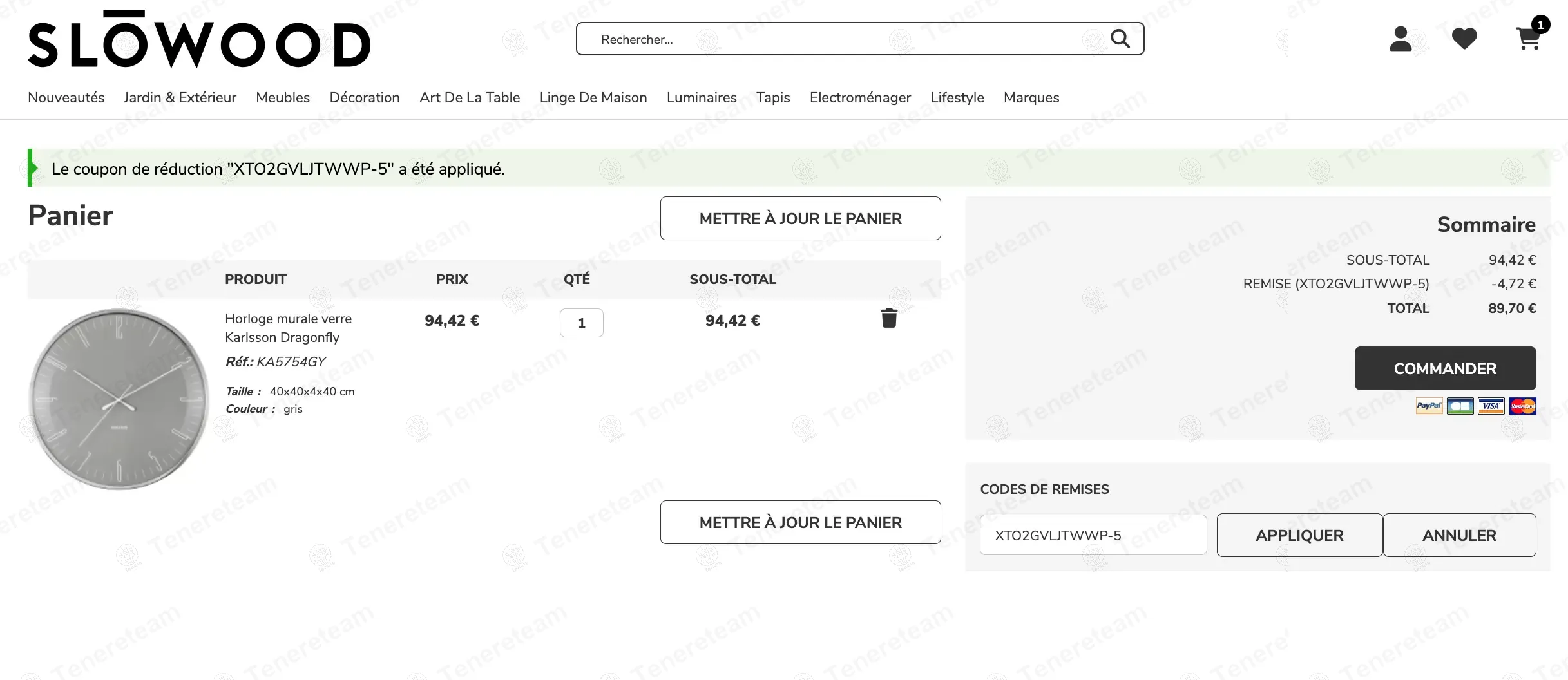 Slowood Interior FR coupon code: 5% off with XTO2GVLJTWWP-5. Tested and valid as 1 year ago.