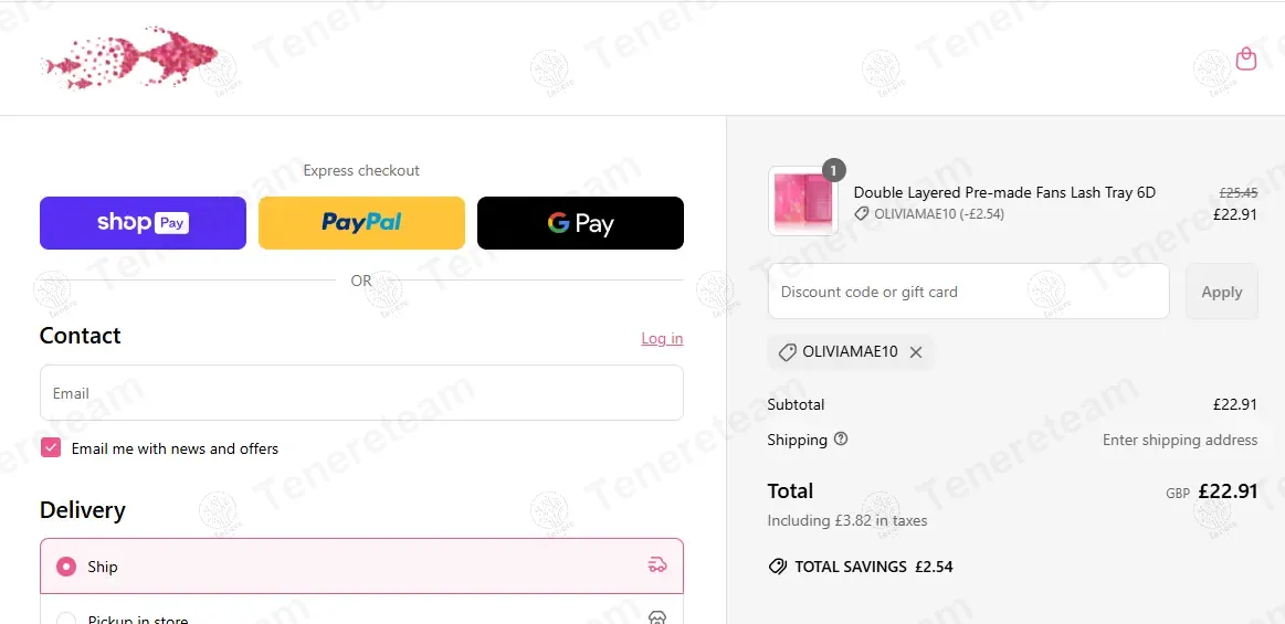 Pinkfishes coupon code: 10% off with OLIVIAMAE10. Tested and valid as 1 year ago.