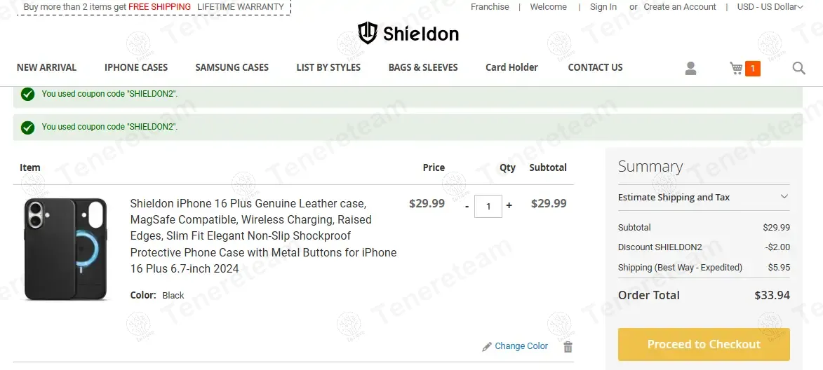 Shieldon coupon code: $2 off with SHIELDON2. Tested and valid as 1 year ago.