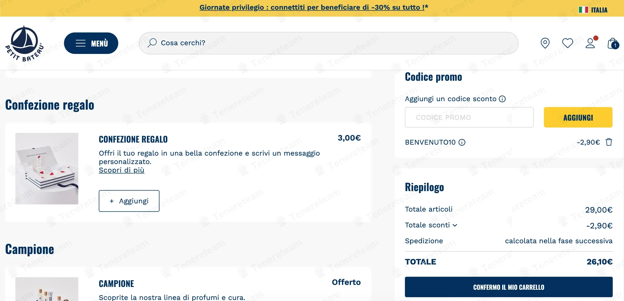 Petit Bateau IT coupon code: 10% off with BENVENUTO10. Tested and valid as 1 year ago.