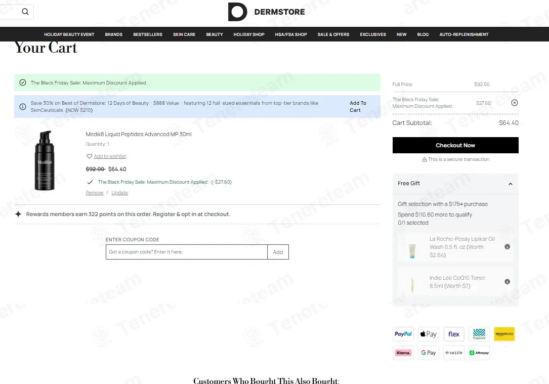 SkinCareRx coupon code: 20% off with LASH20. Tested and valid as 5 months ago.