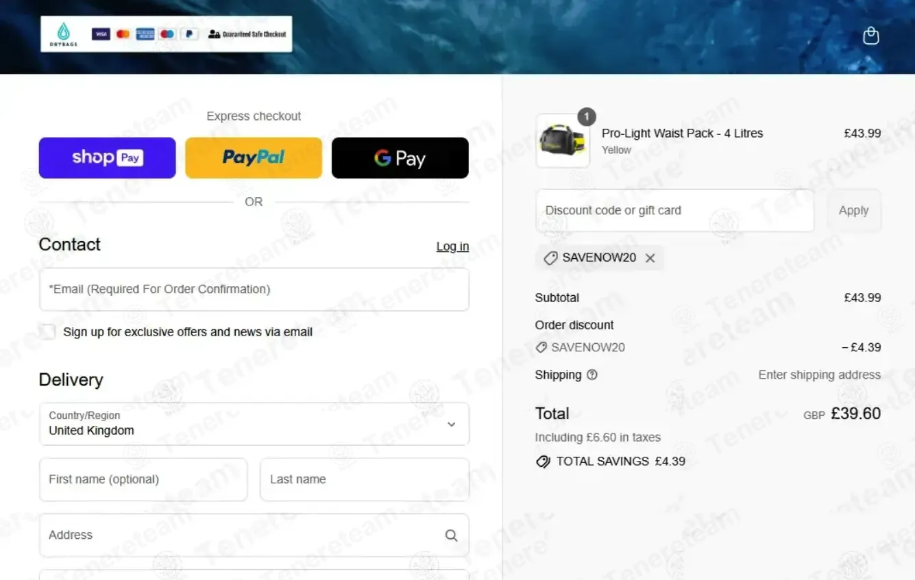 Dry Bags UK coupon code: 10% off with SAVENOW20. Tested and valid as 1 month ago.