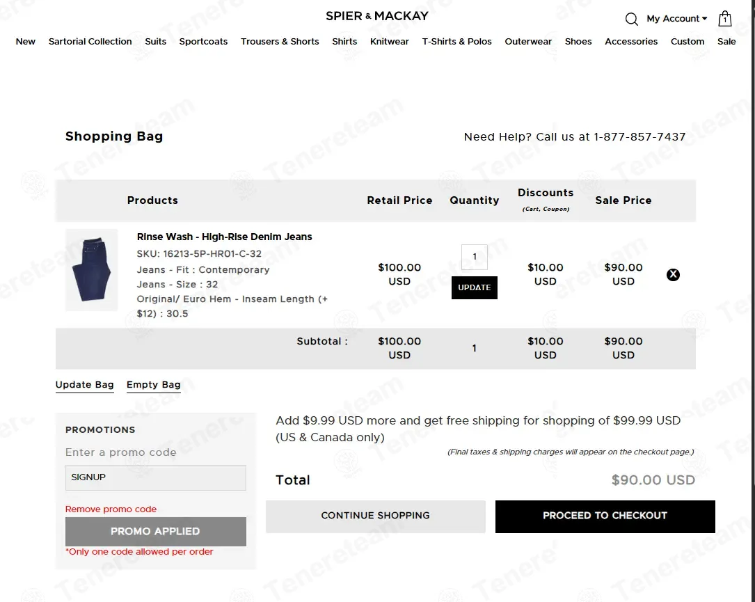 Spierandmackay.com coupon code: 10% off with SIGNUP. Tested and valid as 1 month ago.