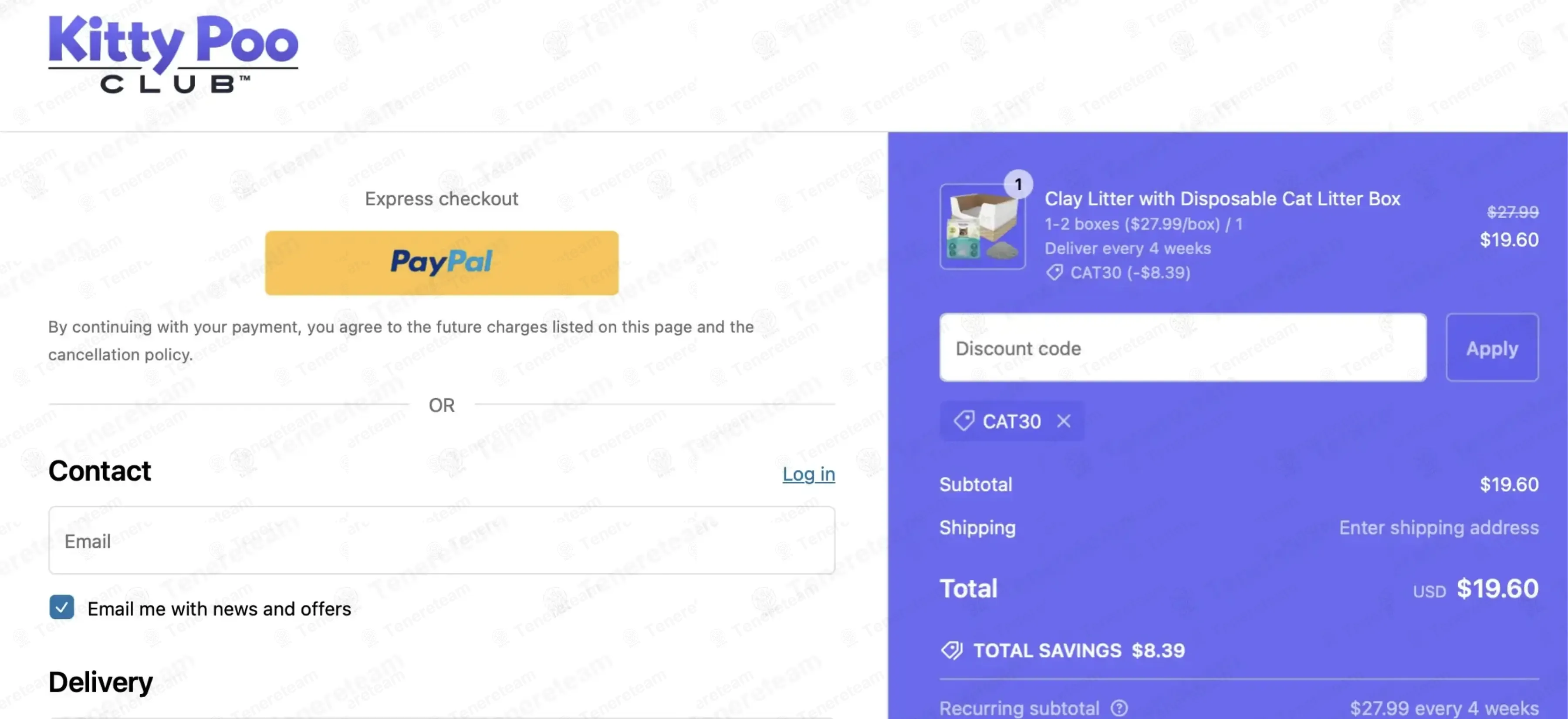 Kitty Poo Club coupon code: 30% off with CAT30. Tested and valid as 15 hours ago.