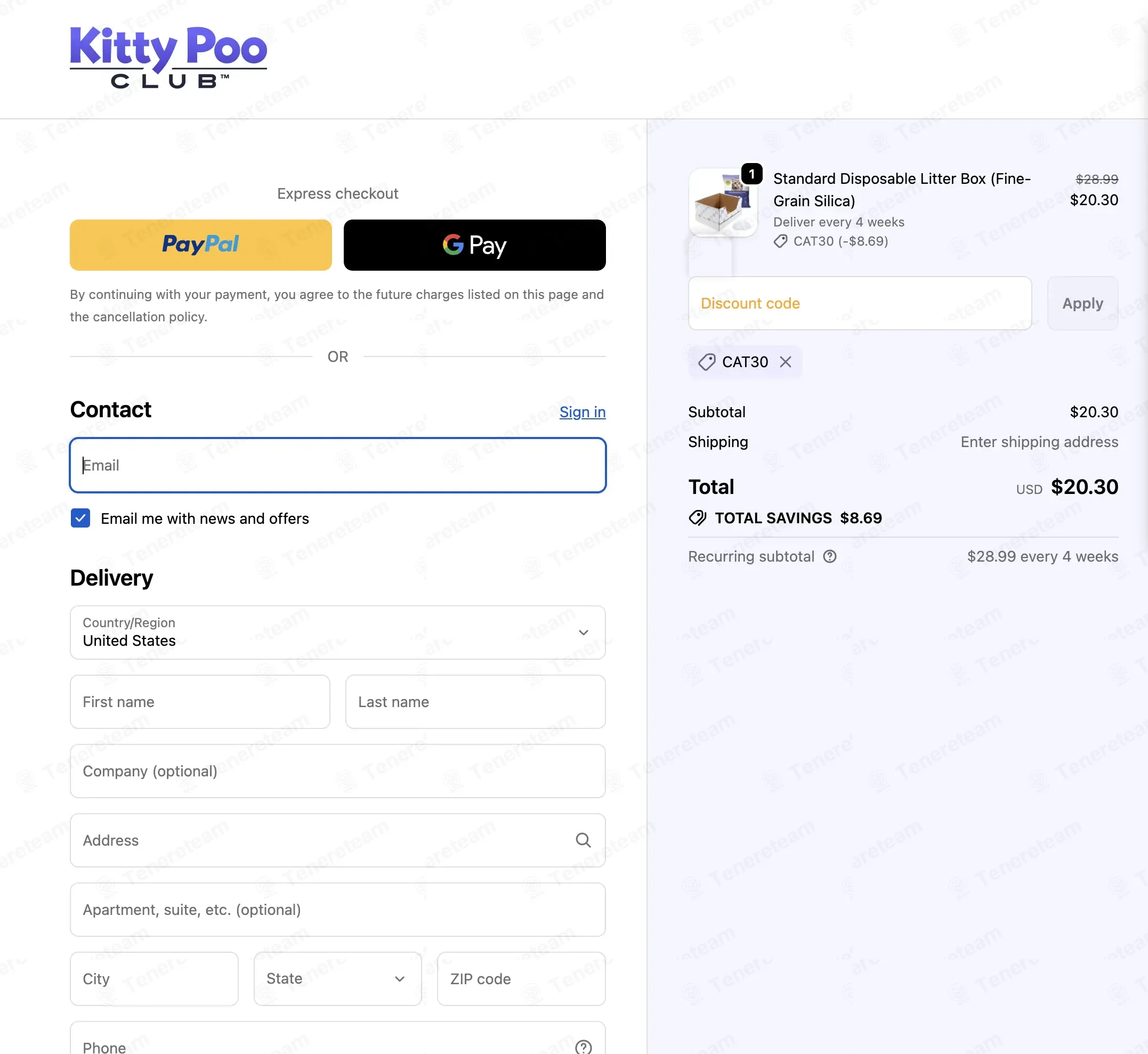 Kitty Poo Club coupon code: 30% off with CAT30. Tested and valid as 15 hours ago.