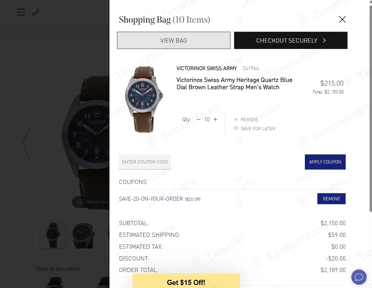 Watchmaxx coupon code: $20 off with save-20-on-your-order. Tested and valid as 1 month ago.
