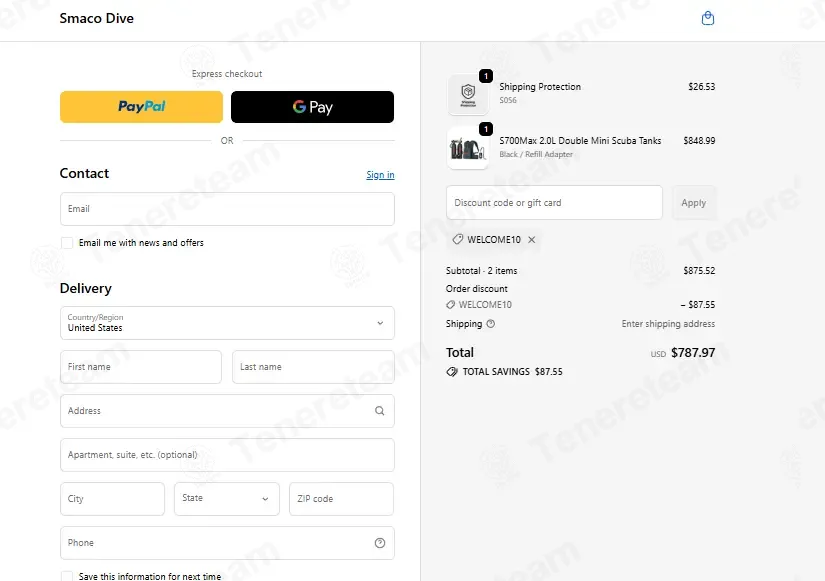 SMACO Dive coupon code: 10% off with WELCOME10. Tested and valid as 1 month ago.
