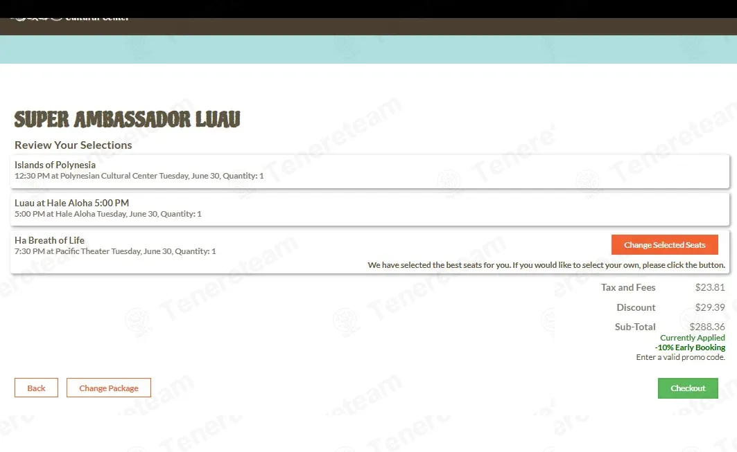 Polynesian Cultural Center coupon code: 10% off with early10. Tested and valid as 3 minutes ago.
