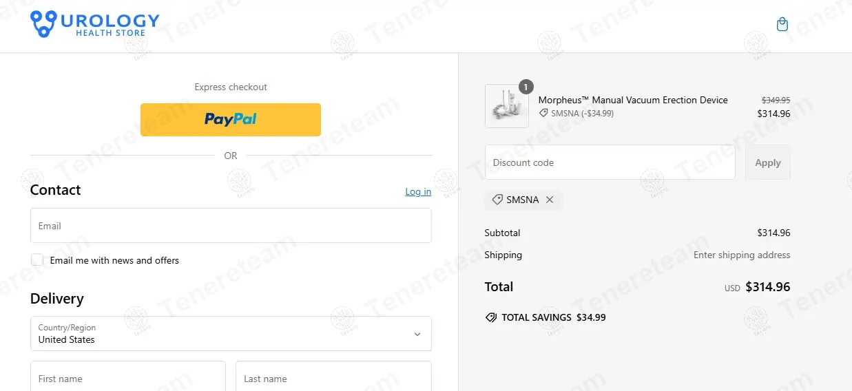Urology Health Store coupon code: 10% off with SMSNA10. Tested and valid as 1 year ago.