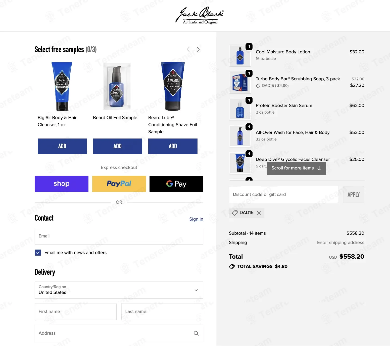 Jack Black coupon code: 15% off with DAD15. Tested and valid as 4 days ago.