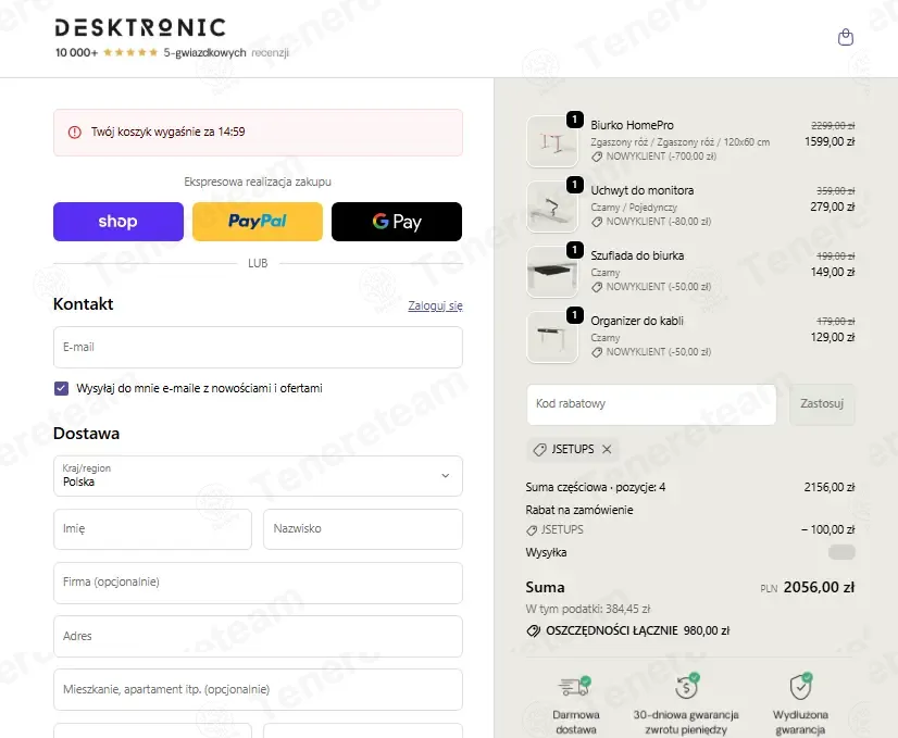Desktronic PL coupon code: 32% off with JSETUPS. Tested and valid as 7 months ago.