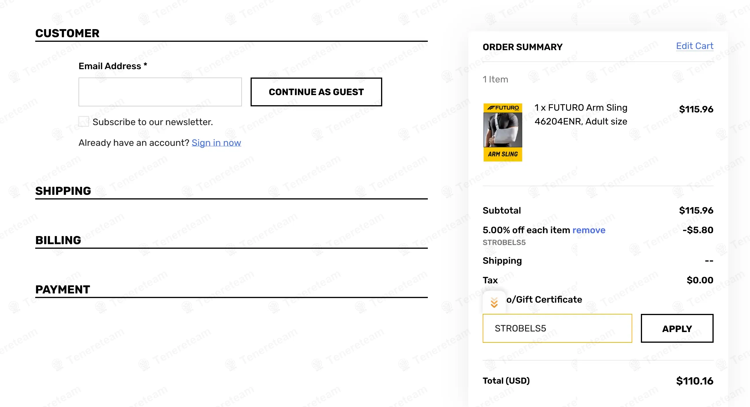 Futuro coupon code: 5% off with STROBELS5. Tested and valid as 1 year ago.