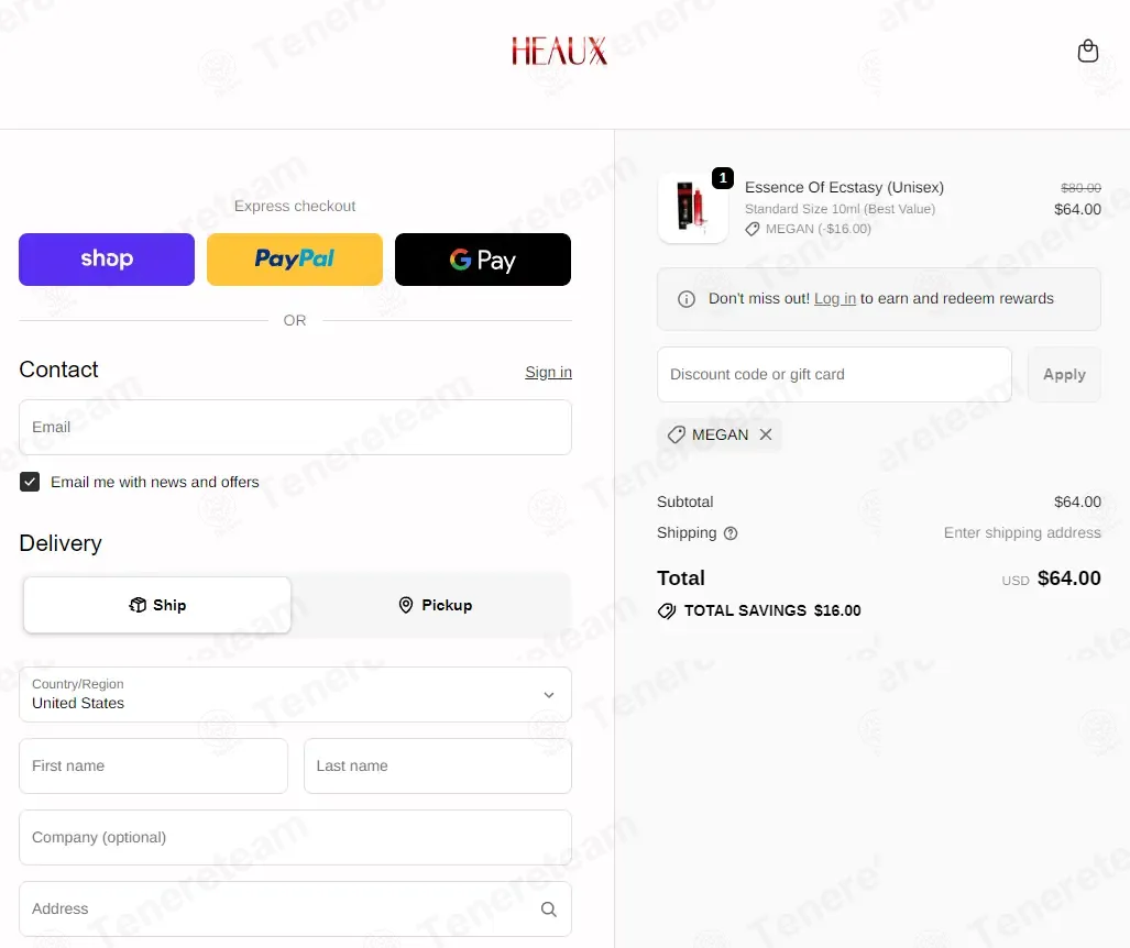 Heaux Cosmetics coupon code: 20% off with Megan. Tested and valid as 3 weeks ago.