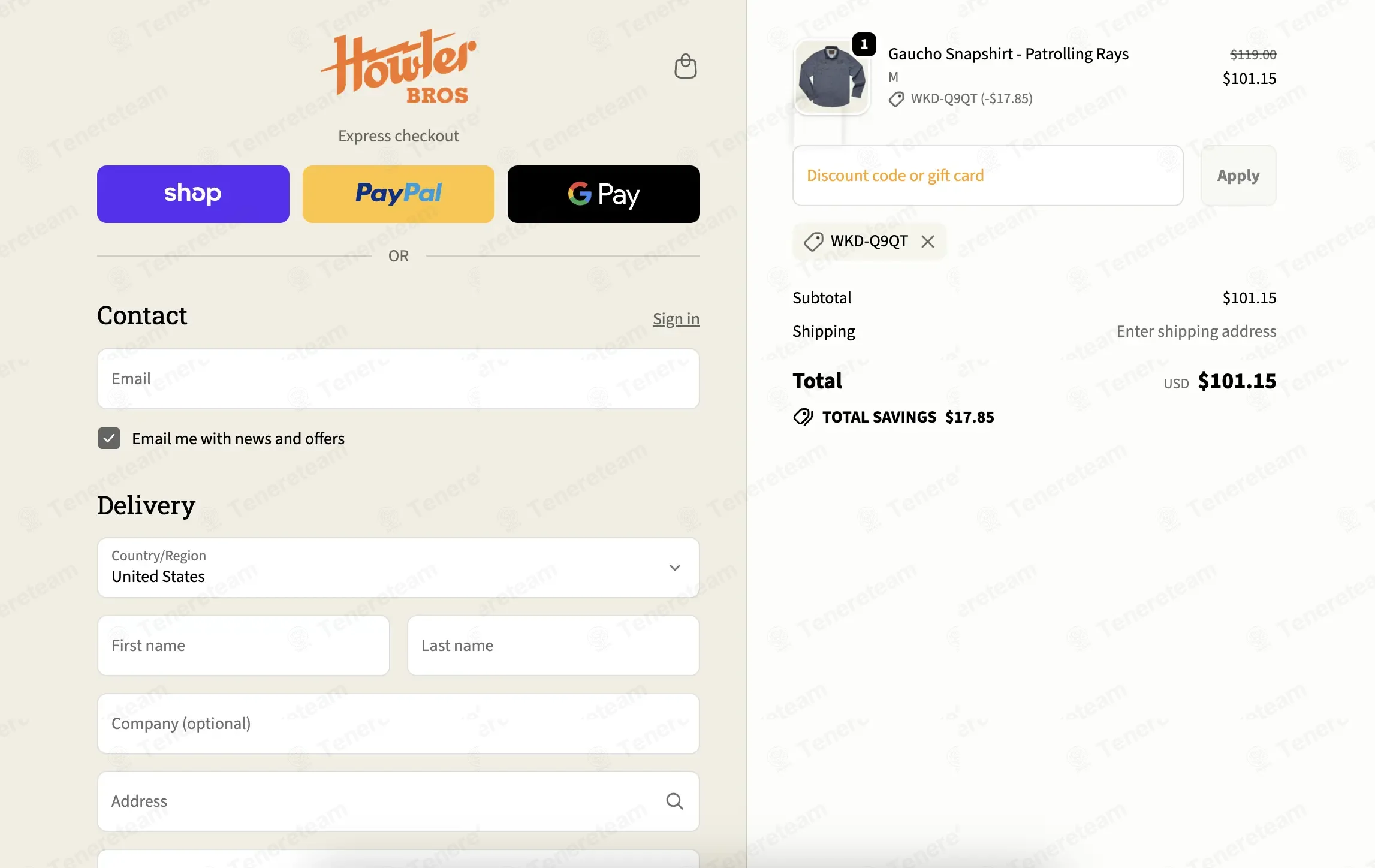 Howler Brothers coupon code: 15% off with WKD-Q9QT. Tested and valid as 2 months ago.