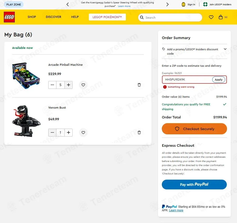 LEGO coupon code: Sale off with HH5PU9DX9K. Tested and valid as 2 days ago.