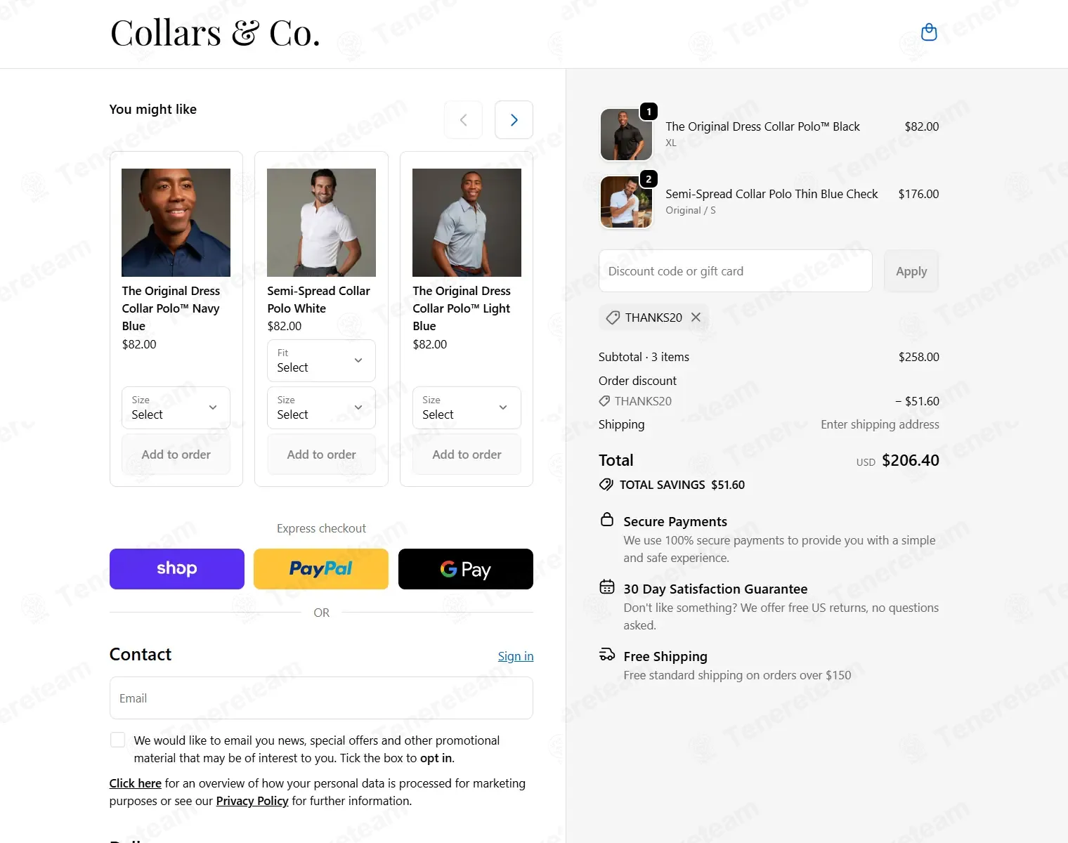 Collars and Co coupon code: 20% off with THANKS20. Tested and valid as 6 months ago.