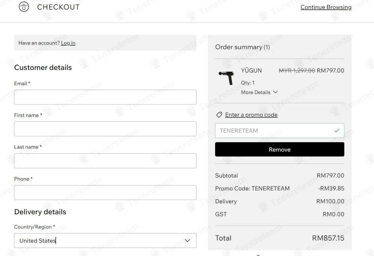 Yug Unofficial coupon code: 5% off with TENERETEAM. Tested and valid as 1 year ago.
