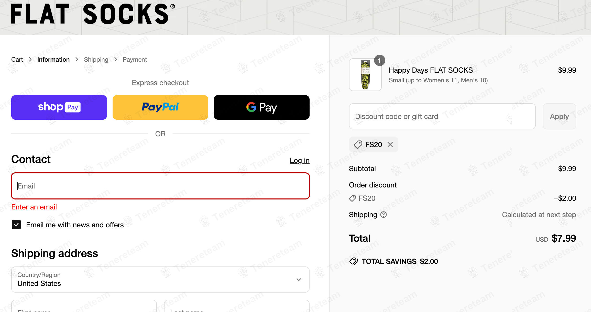 FLAT SOCKS coupon code verified as working at checkout