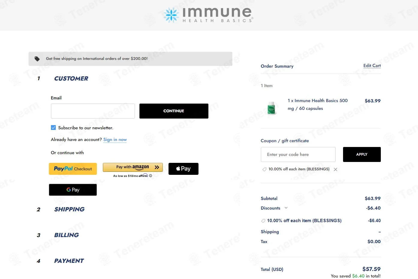 Immune Health Basics coupon code: 10% off with BLESSINGS. Tested and valid as 2 months ago.