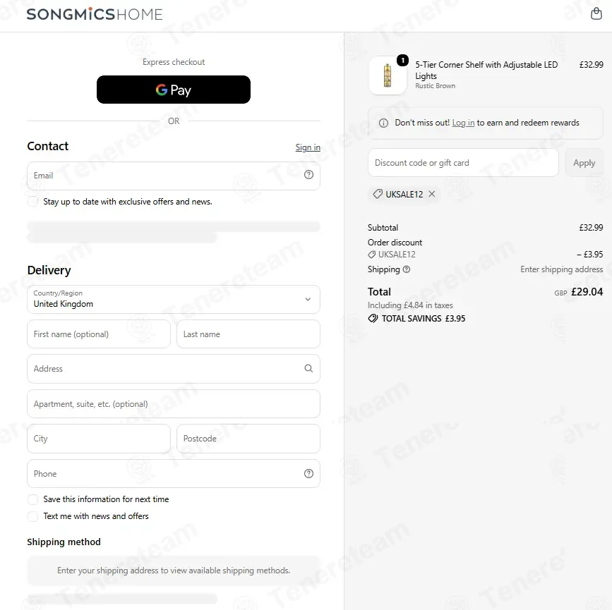 Songmics Home UK coupon code: 12% off with UKSALE12. Tested and valid as 1 month ago.