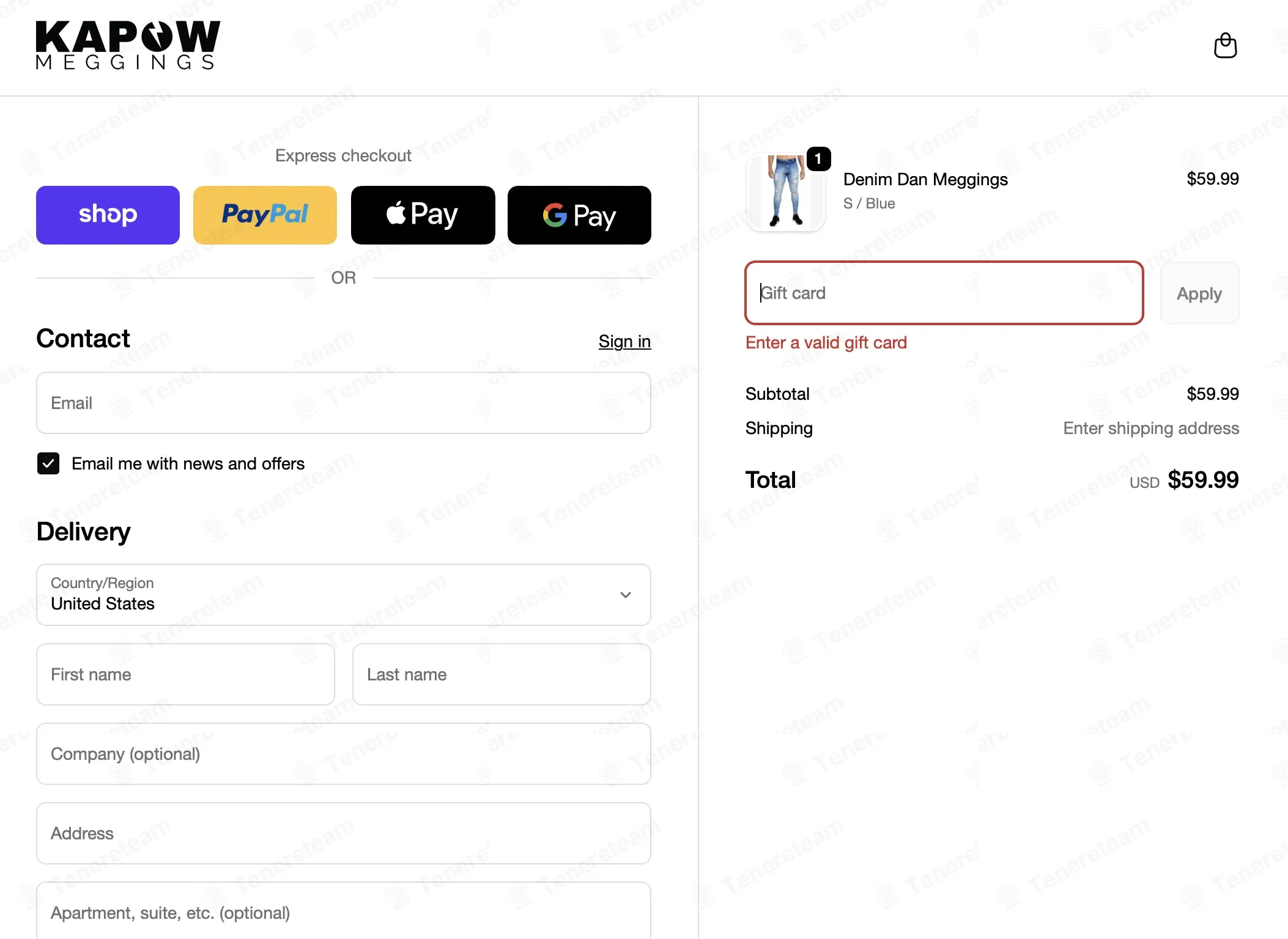 Kapow Meggings coupon code: 10% off with WELCOME10. Tested and valid as 3 months ago.