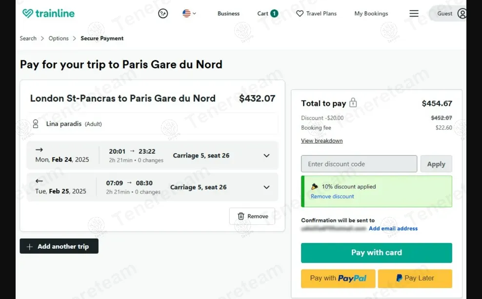 Trainline coupon code: Sale off with GIMME10. Tested and valid as 1 year ago.
